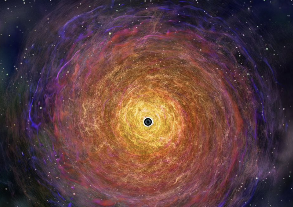 人類首次見證傳說中的「黑洞」！中研院將在10日8時 30分進行全球直播。（圖／翻攝中研院臉書）