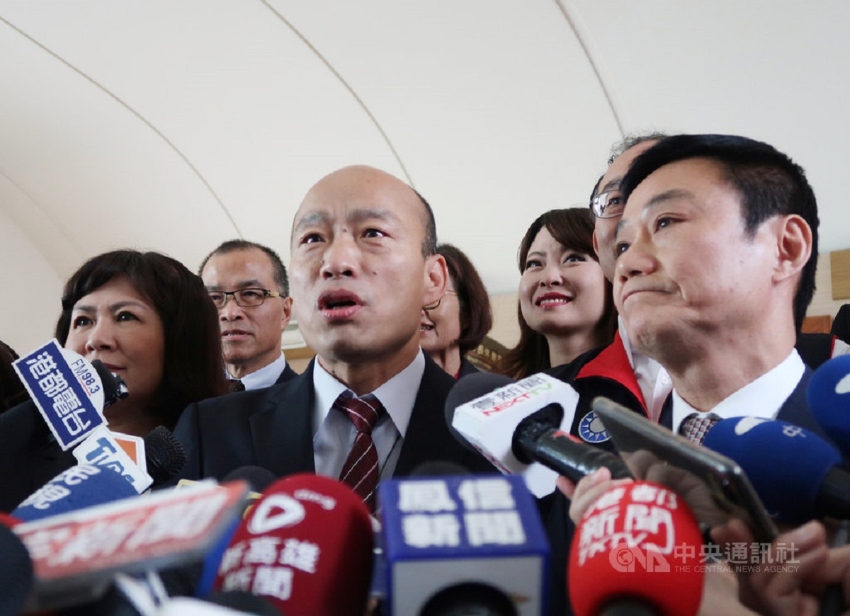 ▲高雄市長韓國瑜呼籲，王丹不要成了綠軍的打手，韓國瑜也請王丹多監督一下北韓的金正恩，少管台灣的事務。(圖／高市府提供)

