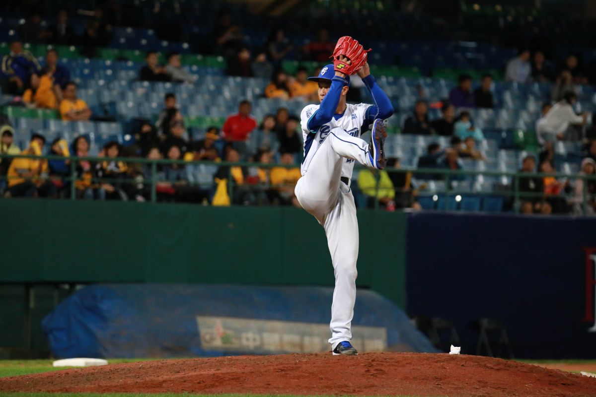 ▲富邦悍將投手賴鴻誠。（圖／記者葉政勳攝 , 2019.04.10）