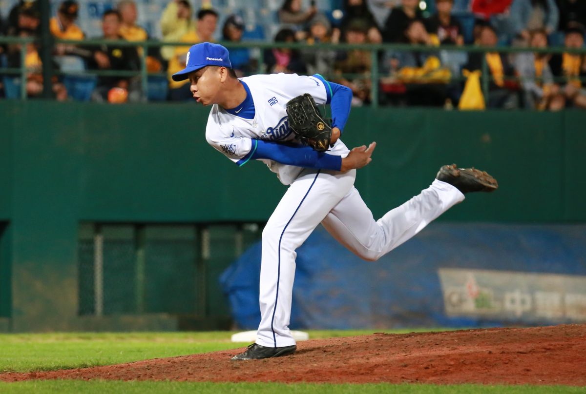 ▲富邦悍將投手歐書誠。（圖／記者葉政勳攝 , 2019.04.10）