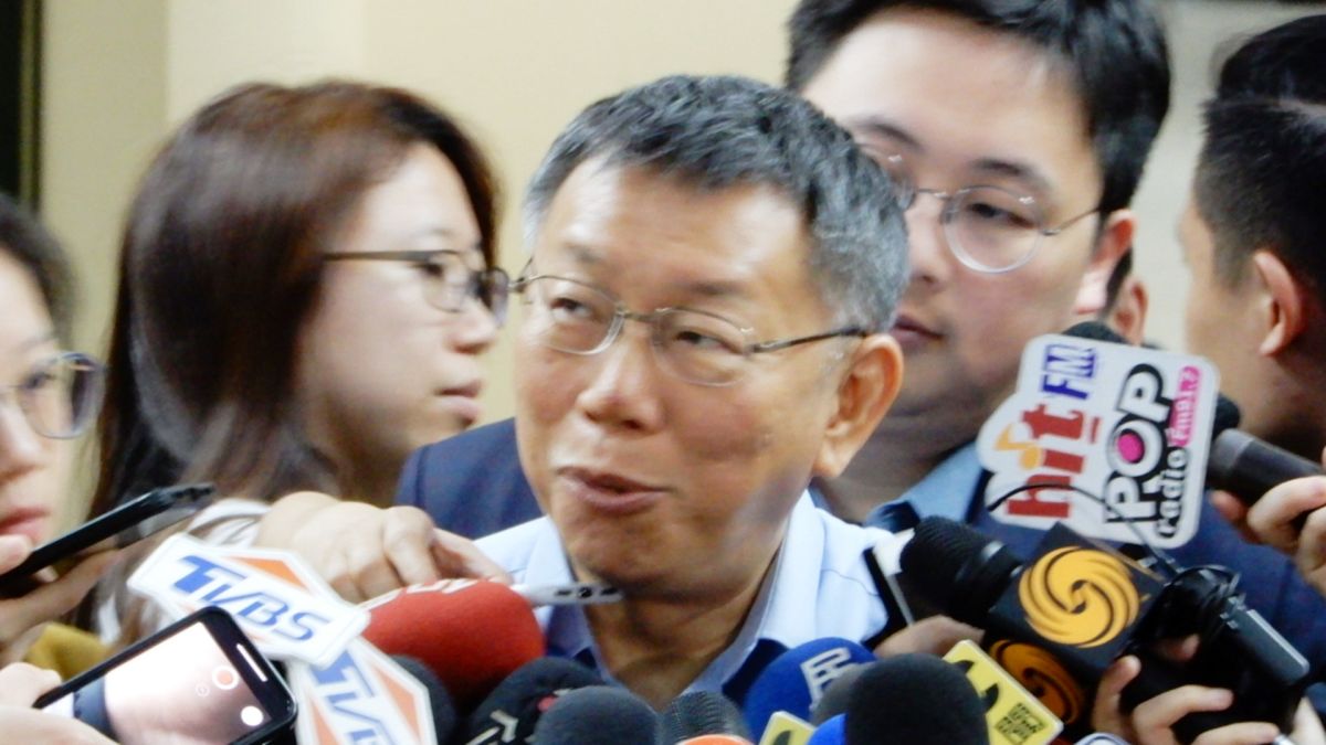 台北市長柯文哲。（圖 / 記者陳弘志攝，2019.04.11）