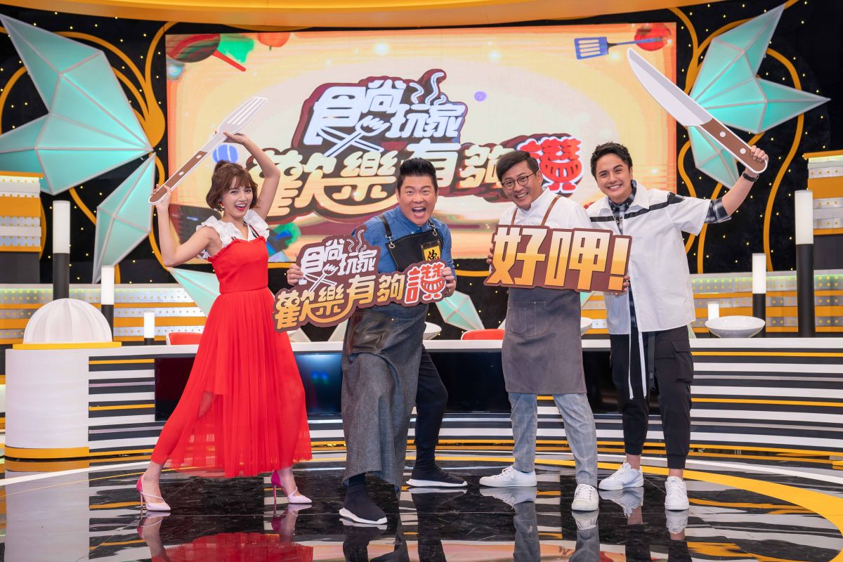 ▲Dora（左起）、曾國城、詹姆士、曾子余今（12）日出席記者會。（圖／TVBS提供）