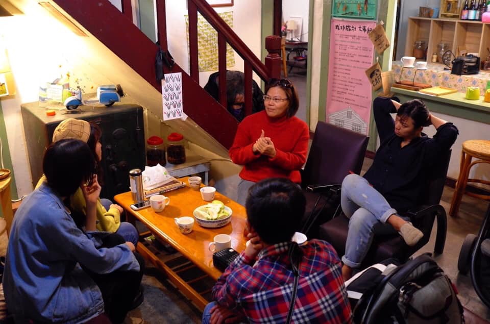 和「我愛溪州」團隊成員對談 （初聲／黃梓恩攝）