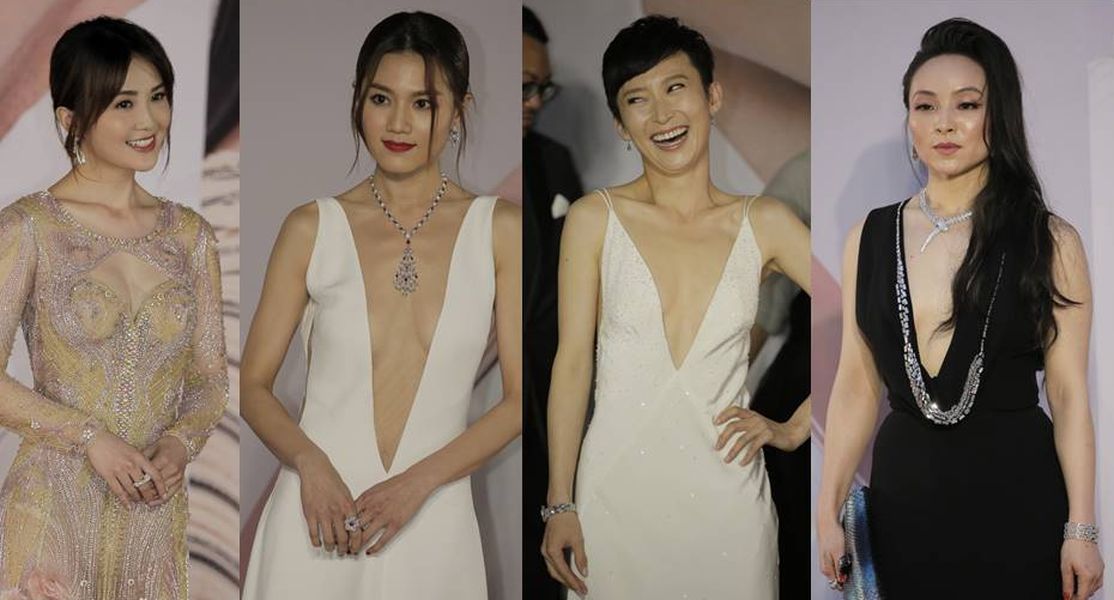 ▲本屆香港金像獎，「中門大開」禮服滿街跑。（圖／美聯社）