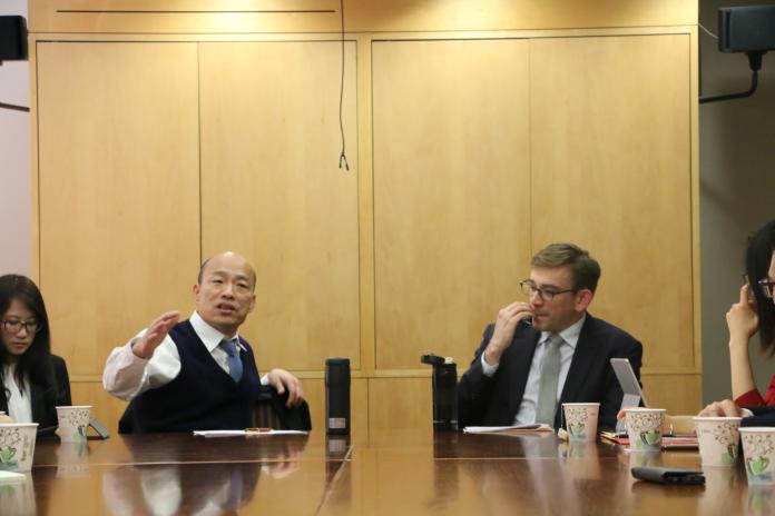 韓國瑜於史丹佛大學發表演說　誓言重塑台灣政黨政治
