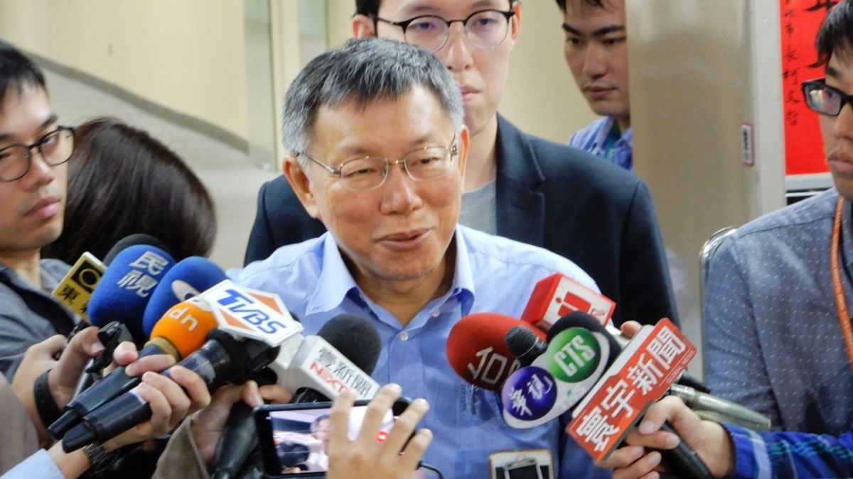 台北市長柯文哲。（圖 / 記者陳弘志攝，2019.04.17）