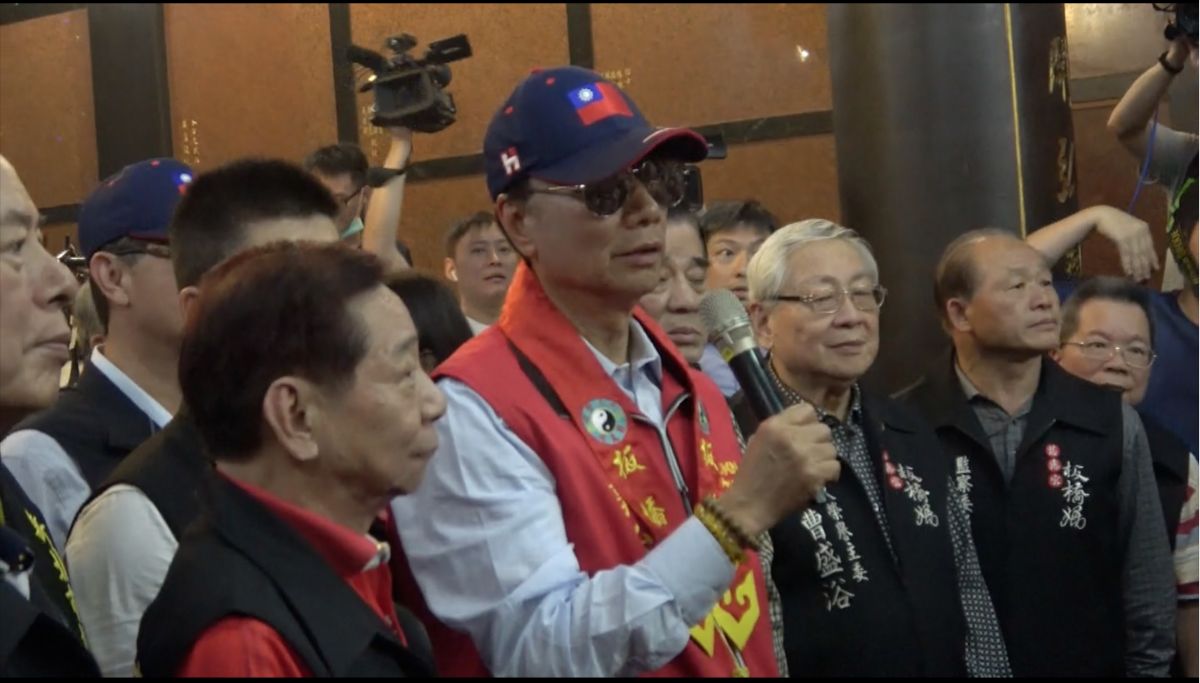 ▲鴻海董事長郭台銘宣布投入國民黨總統初選，表示媽祖幾天前已經給他託夢。（圖／記者陳明安攝，2019.4.17）