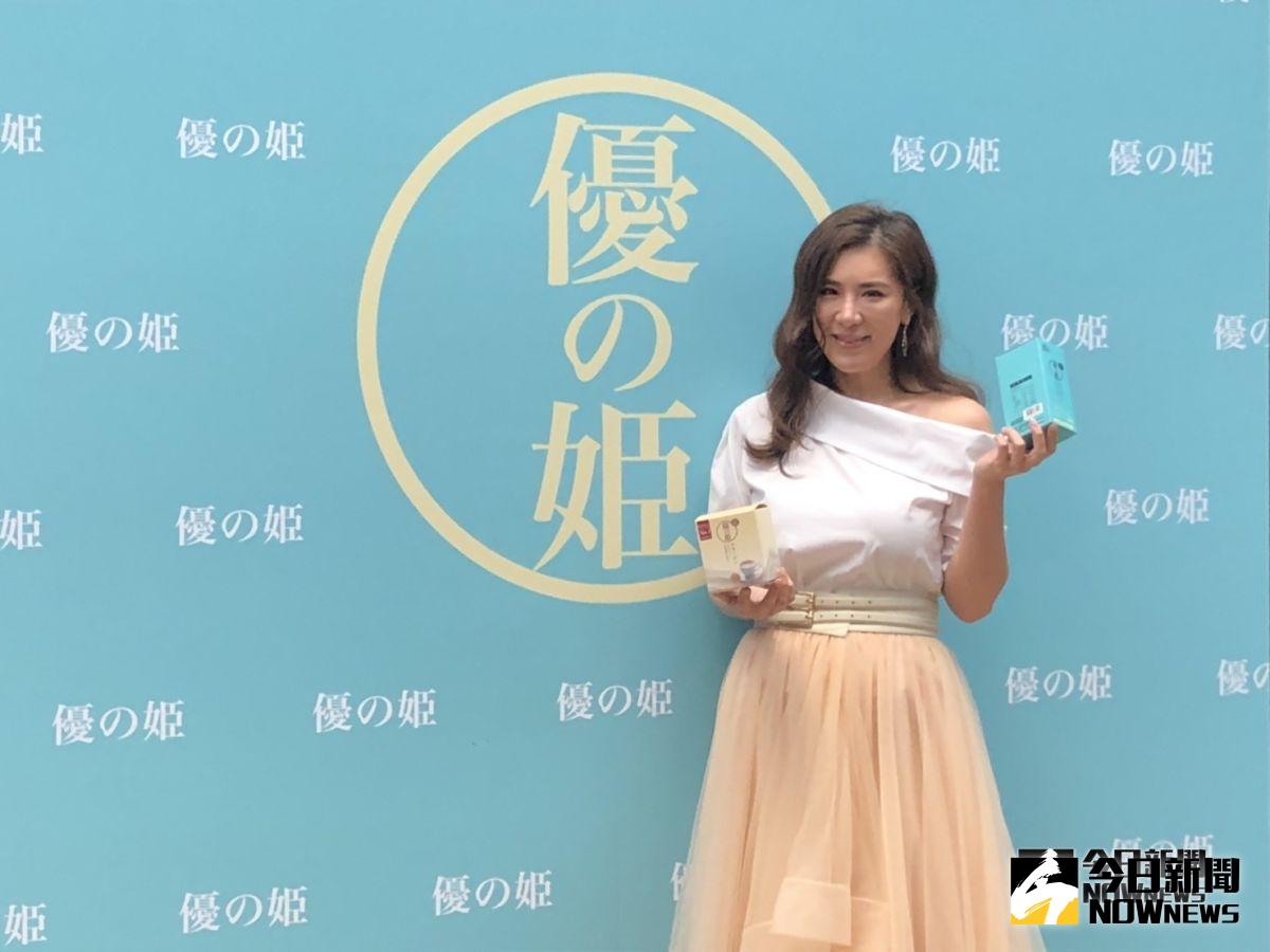 ▲小禎擔任膠原蛋白代言人。 (圖／記者臺孝婷攝 , 2019.4.17)