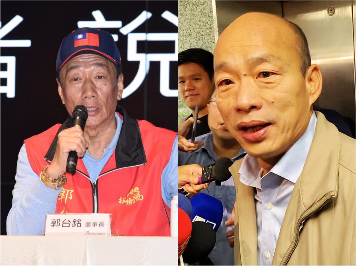 ▲郭台銘與韓國瑜是2020年國民黨內總統大選的熱門人選。（圖／NOWnews 資料照）