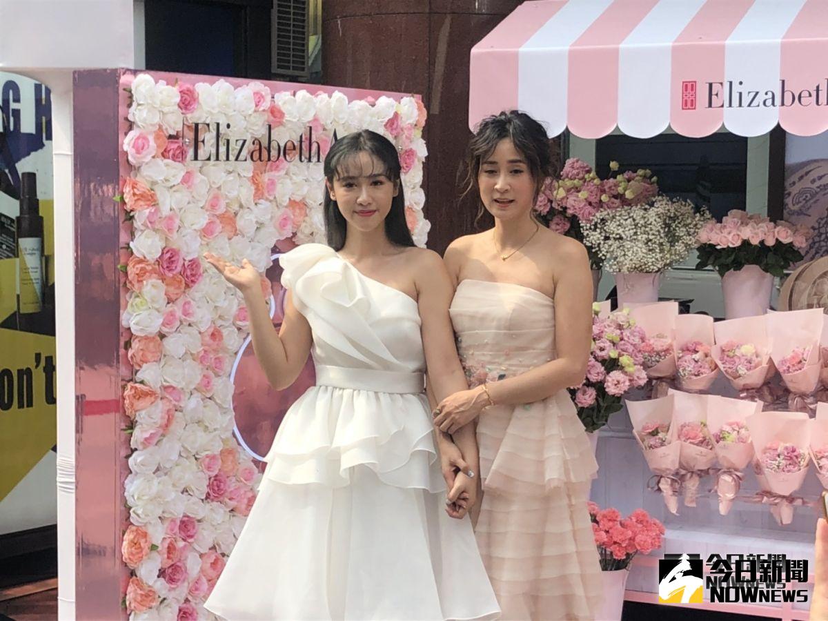 ▲吳姍儒（左）、李晶晶記者會前都被強震嚇到。（圖／記者臺孝婷攝 , 2019.04.18)