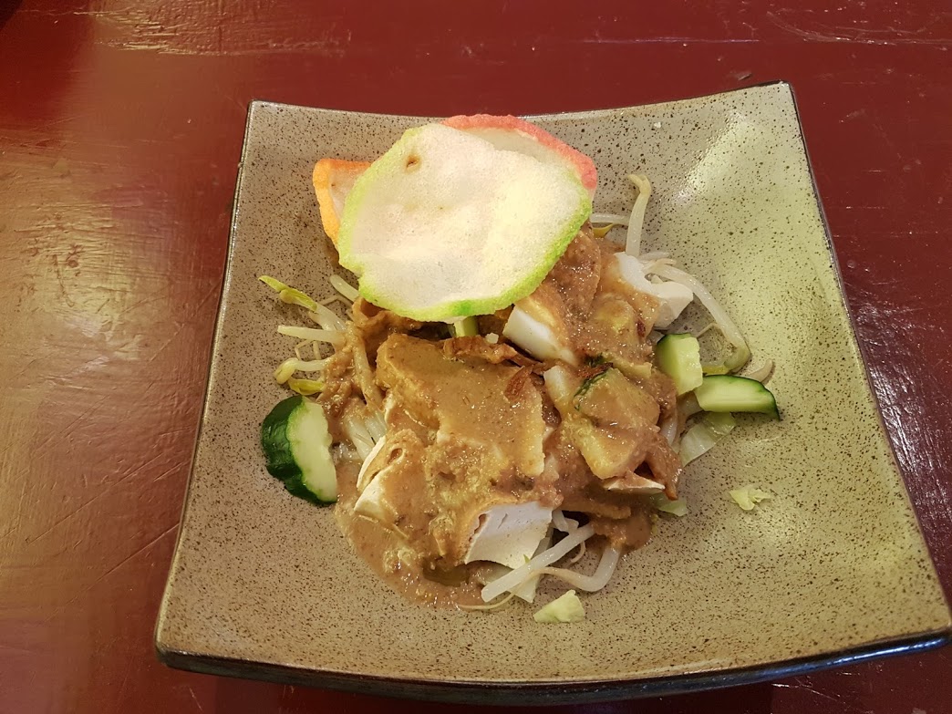 ▲印尼蔬菜沙拉清爽可口。（圖／記者李清貴攝,2019.4.20)