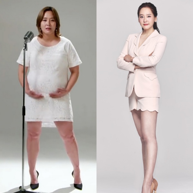 ▲喜悅四個月減去20公斤。（圖／韓網）