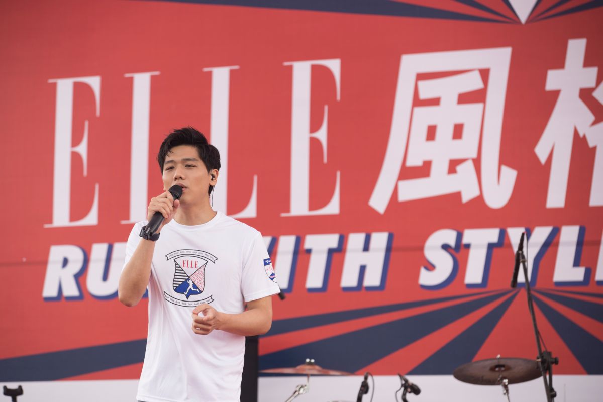 ▲蔡旻佑參與路跑活動。 （圖／ELLE提供）
