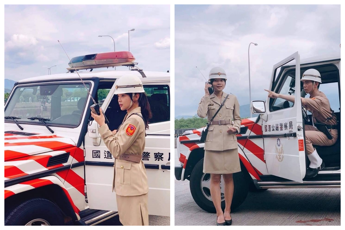 ▲國道公路警察局 20 日晚間在臉書上 PO 出一系列早期女警制服的「穿越」照片，引發網友熱議。（圖／翻攝自臉書「國道公路警察局」）