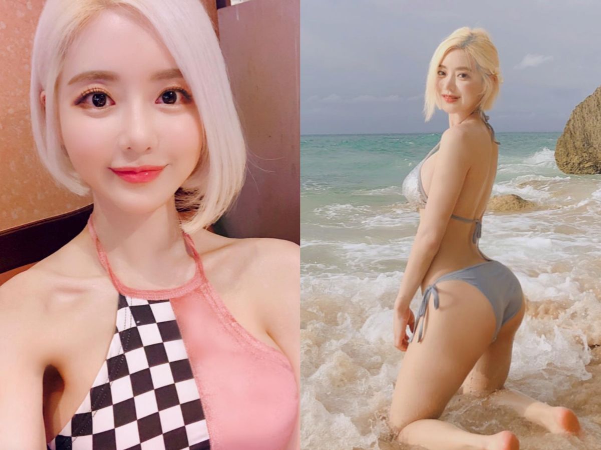 ▲辣翻！DJ SODA吊帶褲「裡面沒穿」…一彎腰8萬人暴動。（圖／翻攝自IG）