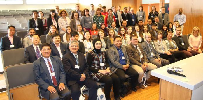 ▲高苑科技大學校長趙必孝（前排左2）參與歐盟計畫國際週論壇活動。（圖／記者黃守作翻攝）