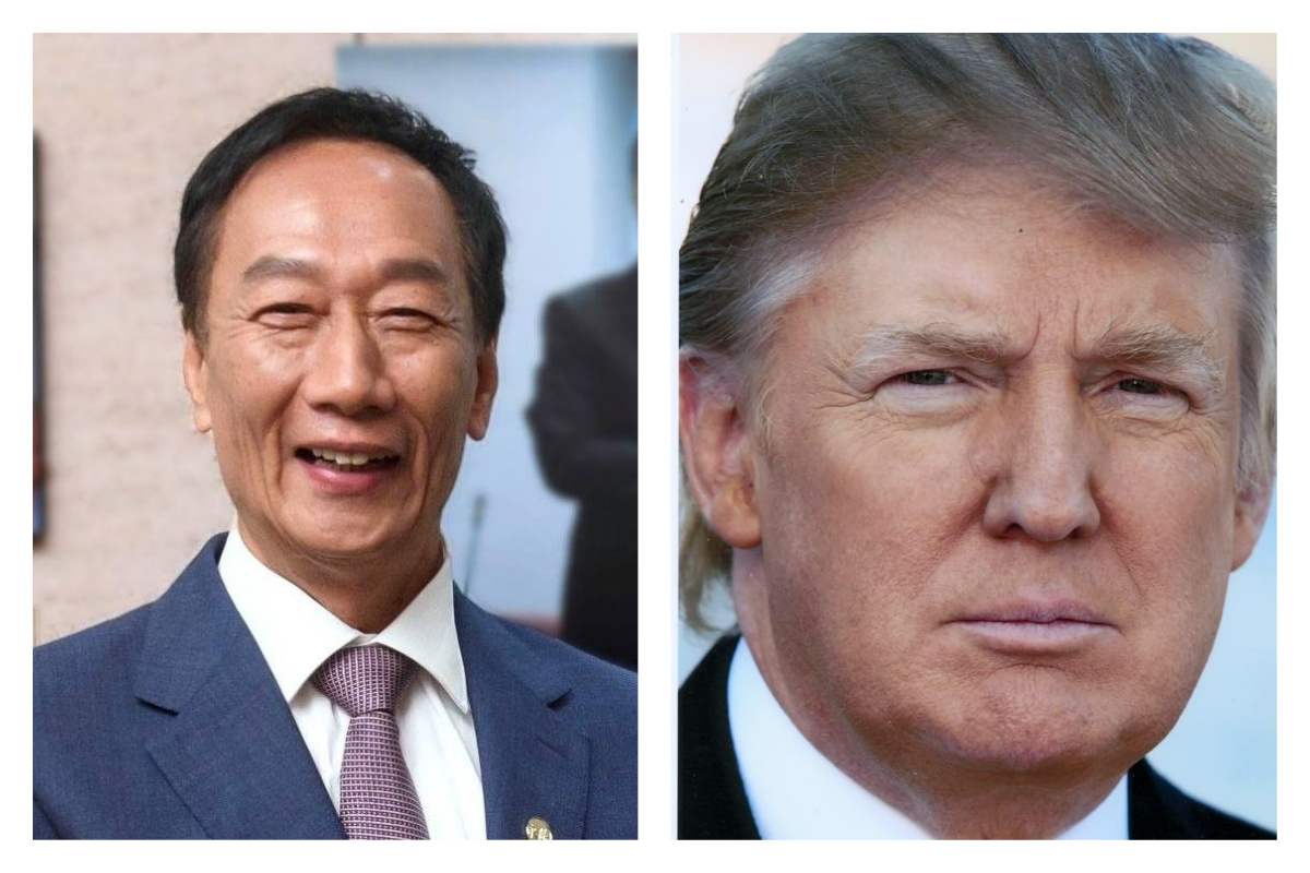 ▲ 郭台銘與「台灣川普」的距離。（圖／郭台銘及川普臉書）