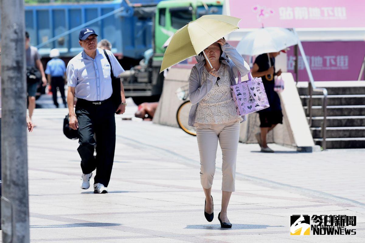 ▲今日台北市於 12:48 氣溫達 35.4 度，是今日最高溫度，也創台北市今年以來的最高溫度。（圖／NOWnews資料圖片）