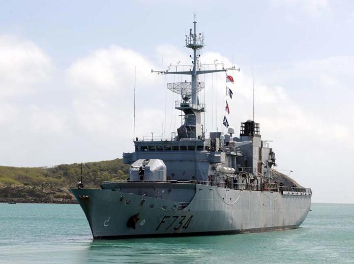 ▲美國政府匿名官員透露，法國巡防艦「葡月號」（Vendemiaire）4月6日通過台灣海峽。（圖／法國海軍）