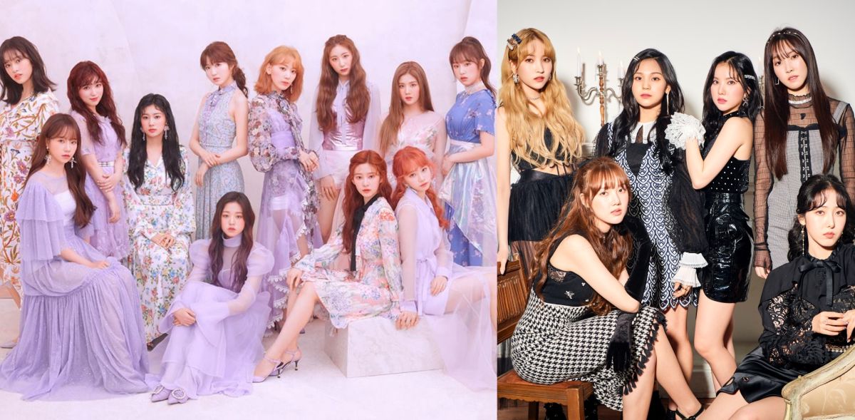 ▲IZ*ONE、GFRIEND接力來台。（圖／IZ*ONE臉書、iMe提供）