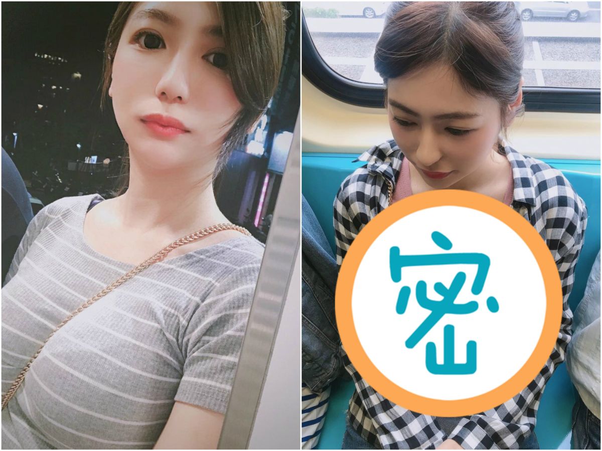 ▲一低頭傻了！正妹搭捷運曬「超巨北半球」，上帝視角曝光。（圖／翻攝自楊吉兒 IG ）