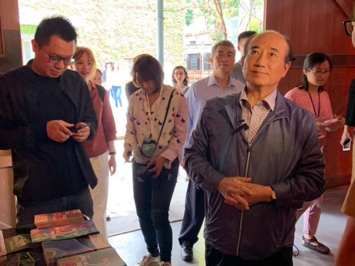 前立法院長王金平參加台灣文博展覽。 (圖/記者吳承翰攝)
