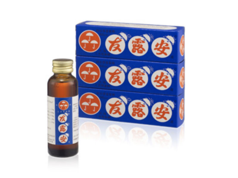 ▲「三支雨傘標友露安液」主成份含量低於原核准規格，業者自主下架9.3萬罐。（圖／擷取自大裕生技官網）