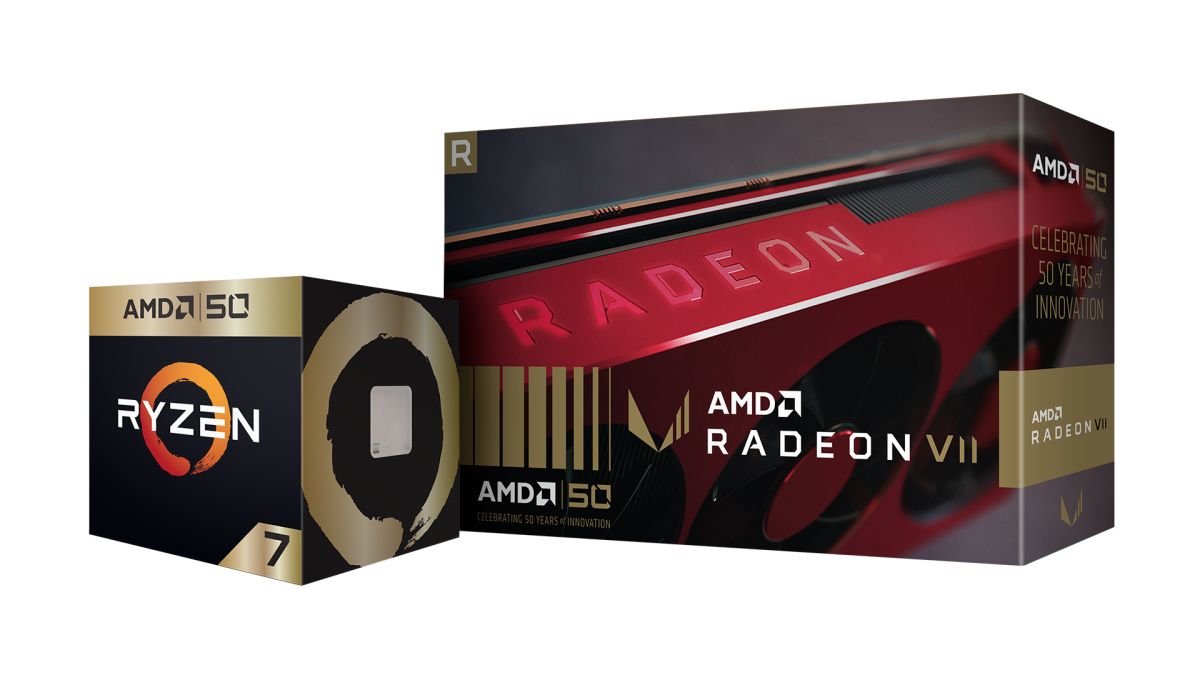 ▲AMD推出50週年黃金版Ryzen 7 2700X與Radeon VII。（圖／AMD提供）