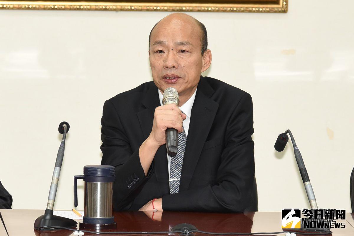 韓國瑜與吳敦義會面。（圖／記者陳明安攝，2019.4.30）