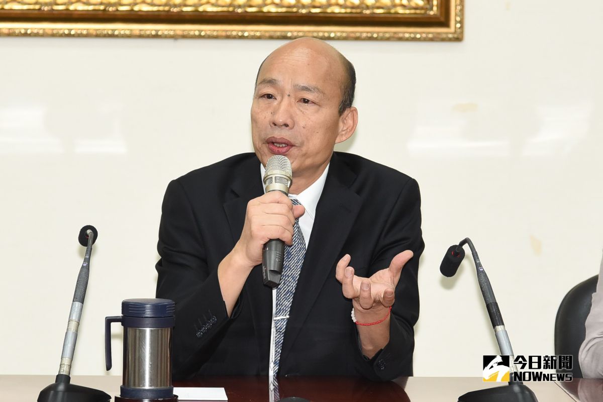 韓國瑜與吳敦義會面。（圖／記者陳明安攝，2019.4.30）