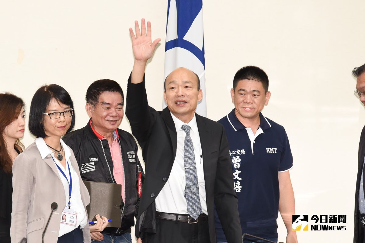 韓國瑜與吳敦義會面。（圖／記者陳明安攝，2019.4.30）