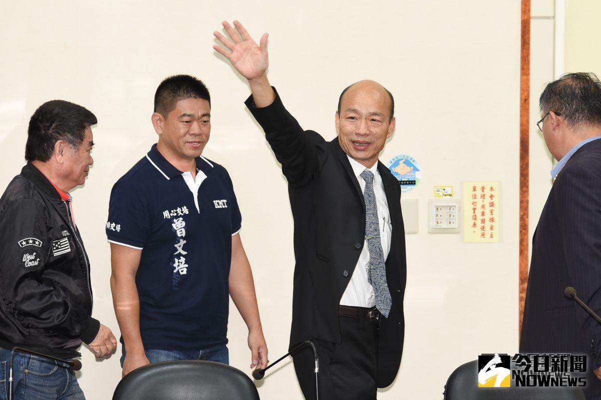 韓國瑜與吳敦義會面。（圖／記者陳明安攝，2019.4.30）