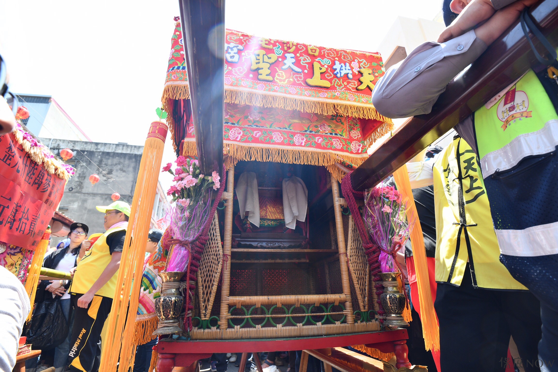 白沙屯媽祖鑾轎。（圖／記者林柏年攝）