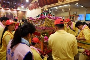 山邊媽祖壓轎金。（圖／連宜方攝）