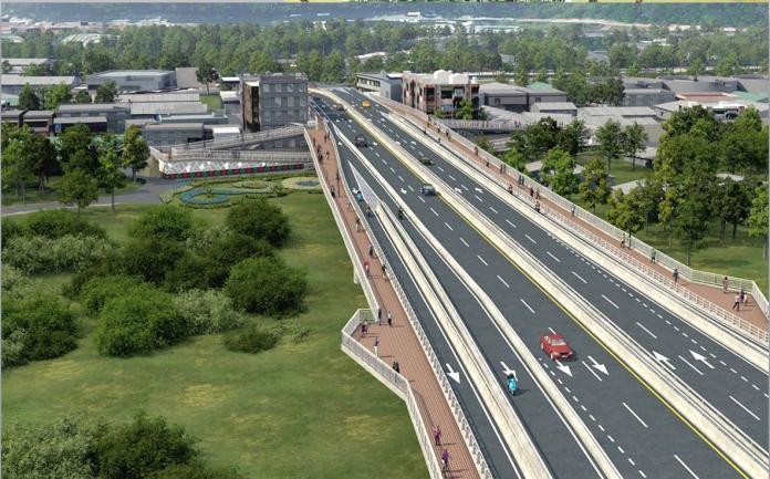 ▲新北市拚交通建設，提出5大目標，圖為三鶯大橋完工模擬圖。（圖／新北市工務局提供）