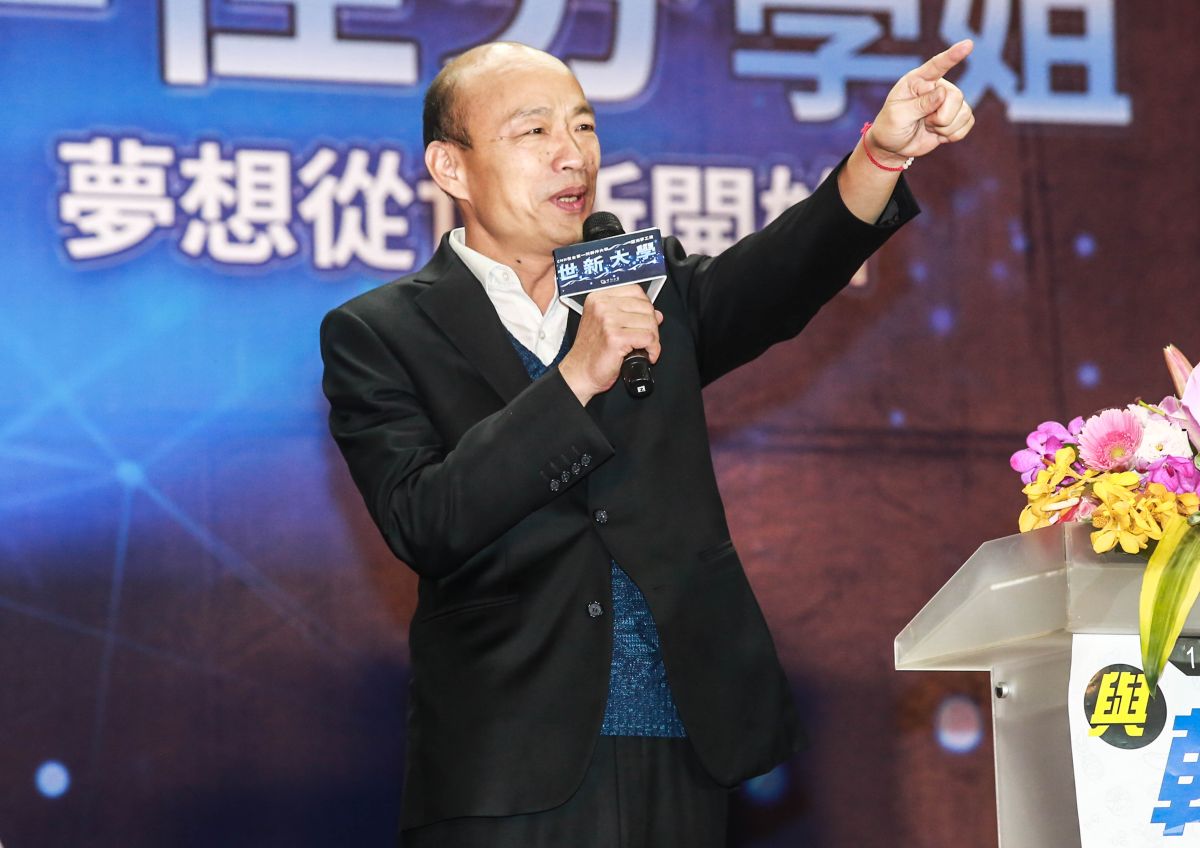▲高雄市長韓國瑜受世新大學邀請來學校演講。（圖／記者葉政勳攝 , 2019.05.01）