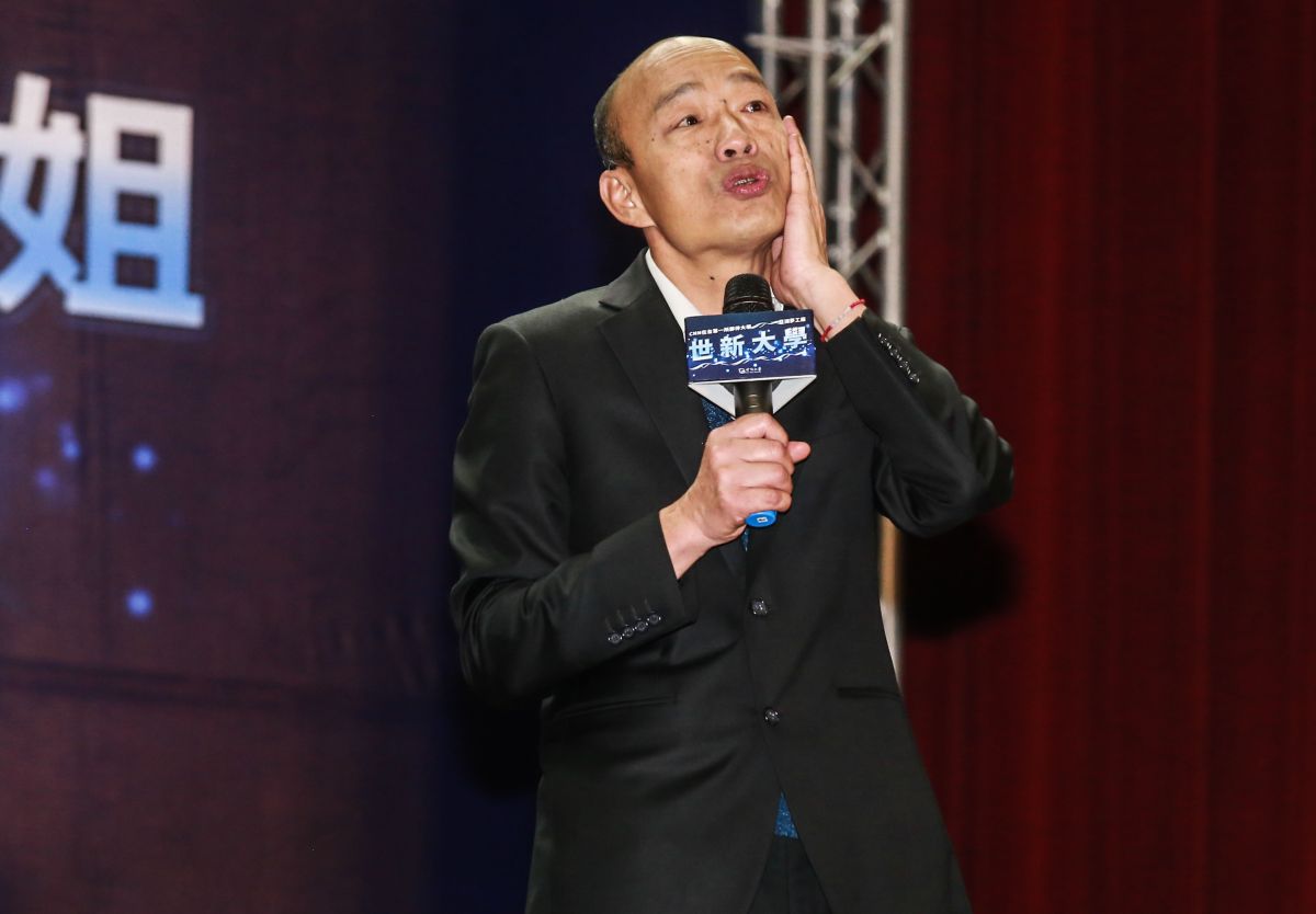 ▲高雄市長韓國瑜受世新大學邀請來學校演講。（圖／記者葉政勳攝 , 2019.05.01）