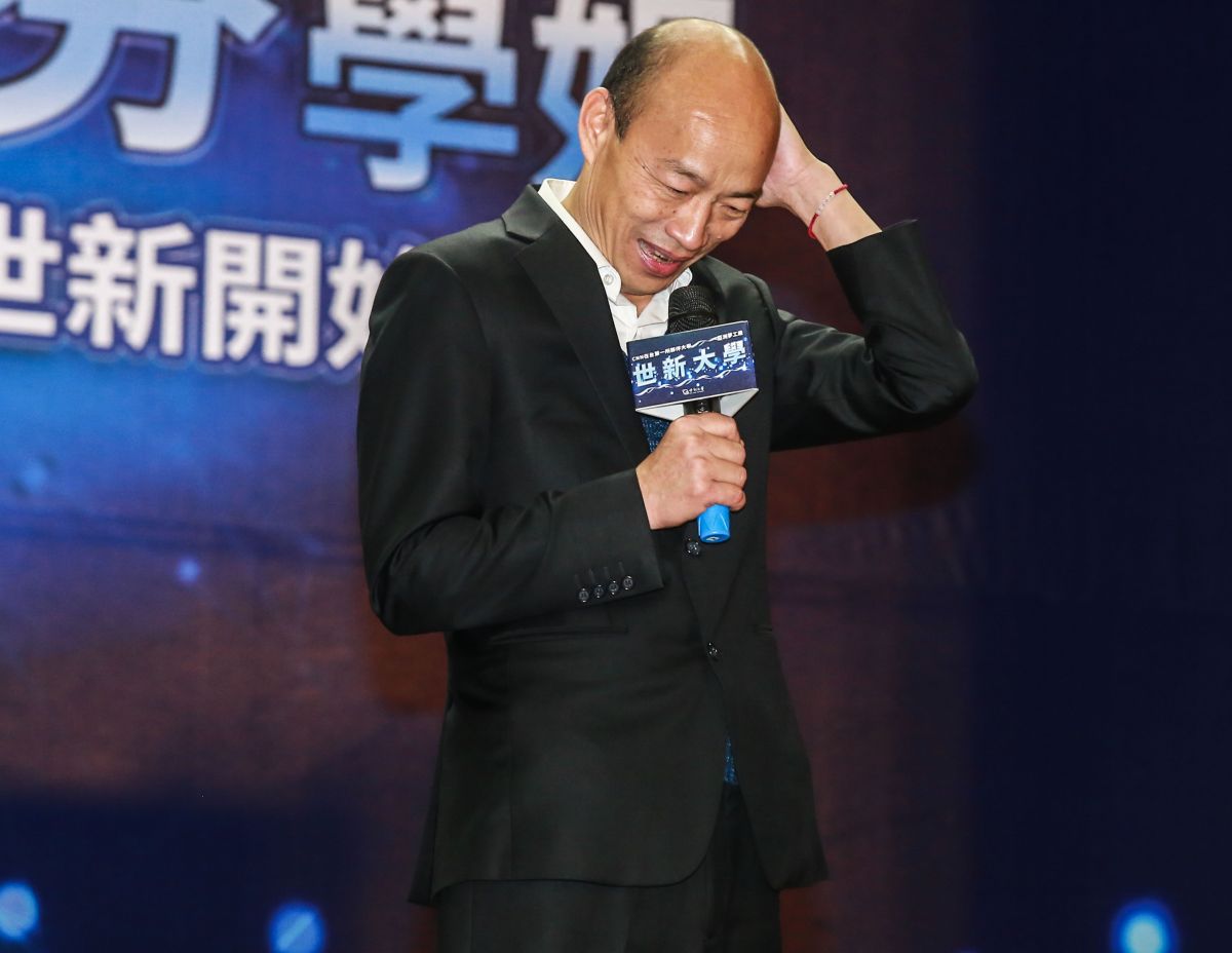 ▲高雄市長韓國瑜受世新大學邀請來學校演講。（圖／記者葉政勳攝 , 2019.05.01）