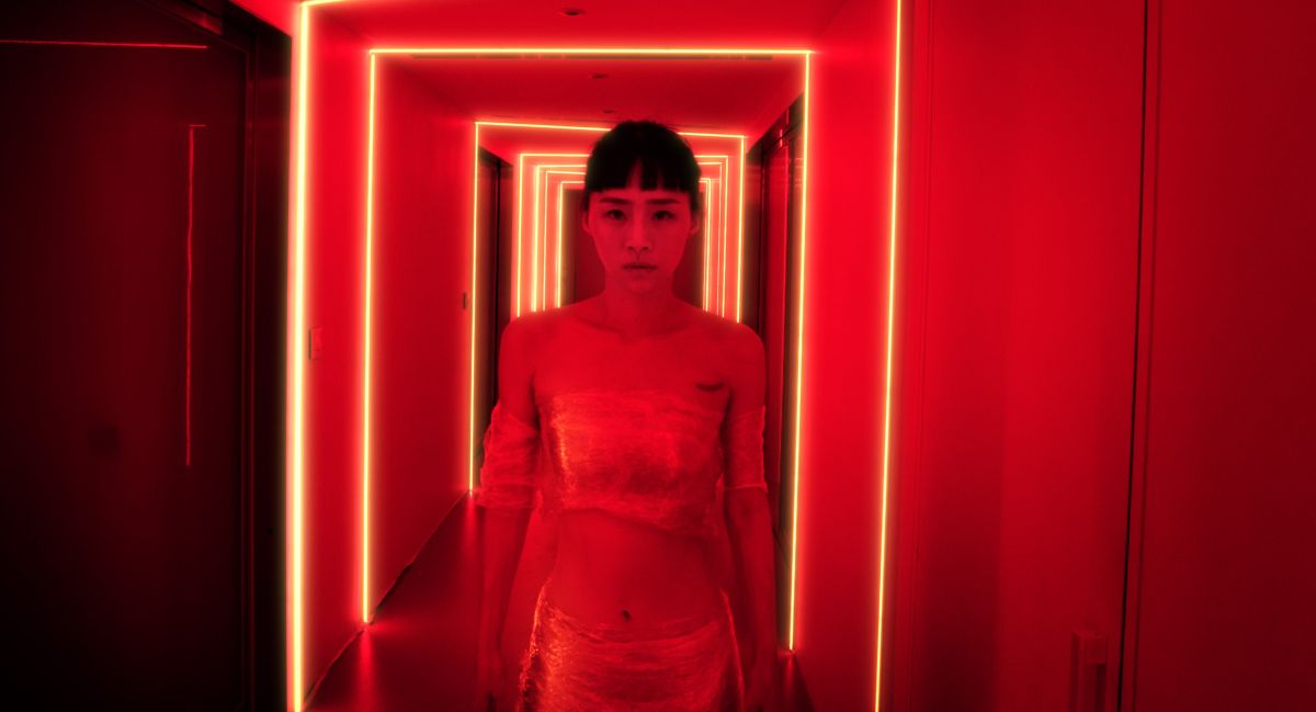 ▲吳可熙的「保鮮膜」裝很吸睛。（圖／岸上影像）