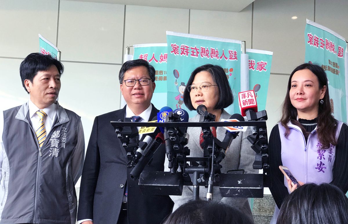 ▲蔡英文說，社會現實狀況使用手機的人確實很多，在1,800萬合格的選民裡，有500萬人持有手機，他們的意見也不應該被忽視。（圖／記者李春台攝, 2019.05.04）