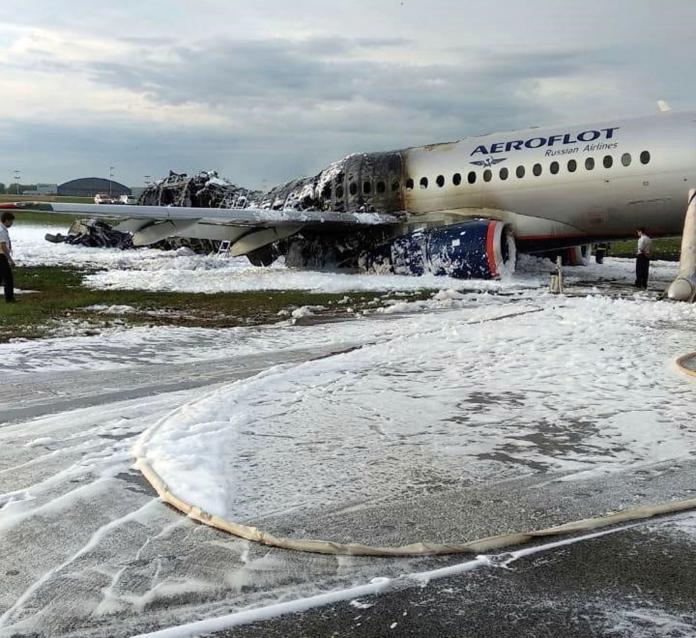 ▲俄羅斯航空公司蘇愷超級噴射100型客機空難，已知造成41人死亡。（圖／達志影像／美聯社）