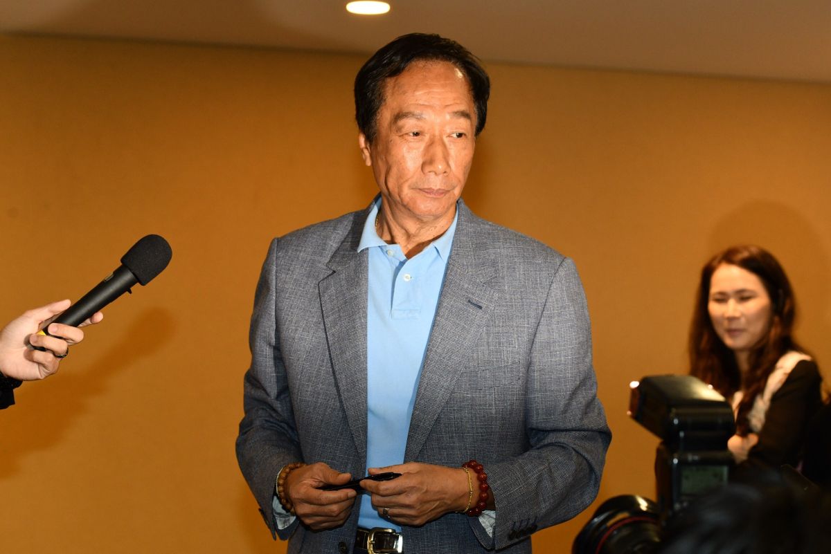 ▲才剛結束川郭會，鴻海董事長郭台銘說，「不會有習郭會，我還不夠『紅』嗎」？(圖／記者林柏年攝，2019.5.6)