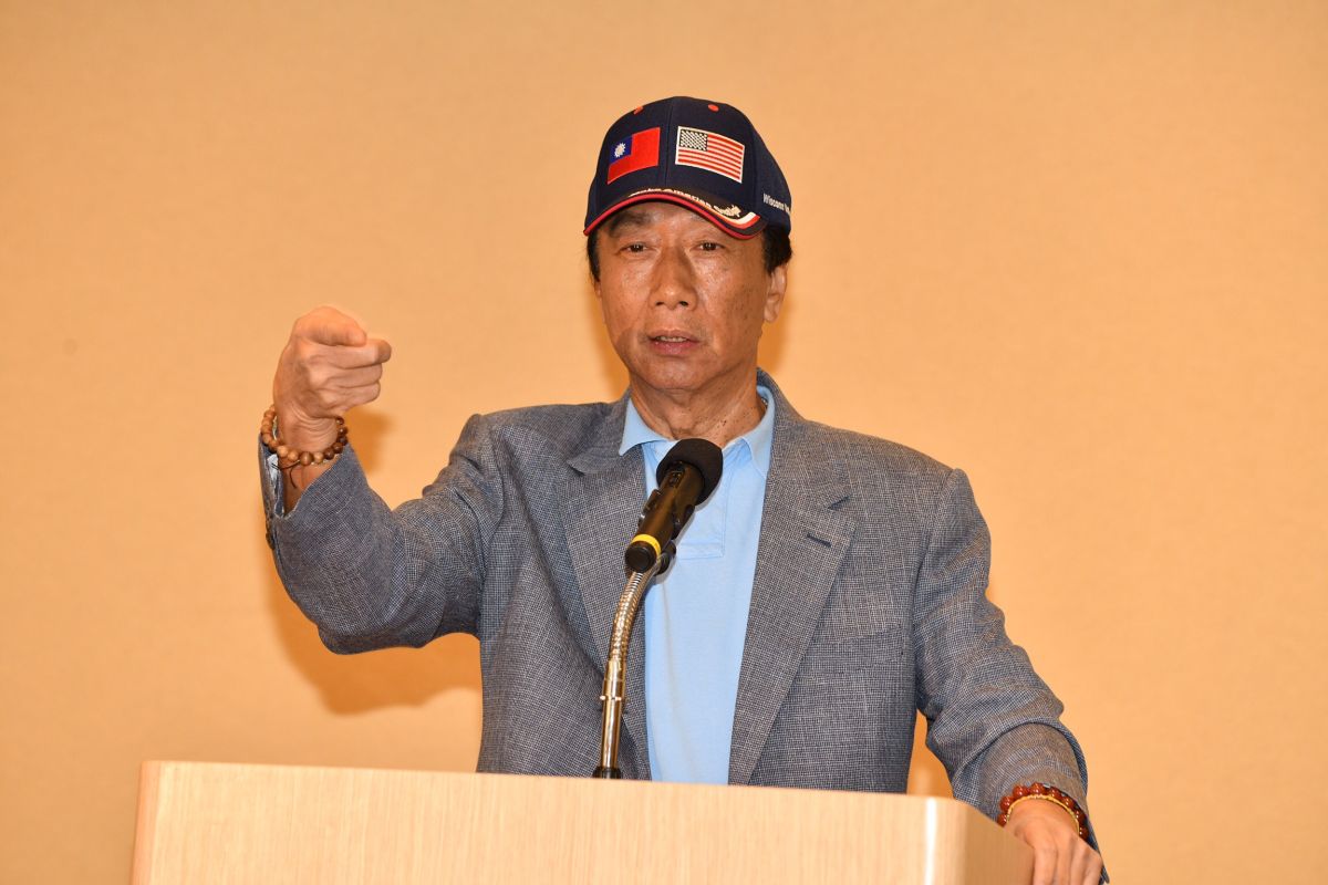 ▲對於外界質疑中國大陸若以鴻海關陸廠來威脅台灣主權要如何應對？董事長郭台銘說「會搬到更有競爭力的地方」。（圖／記者林柏年攝，2019.5.6）