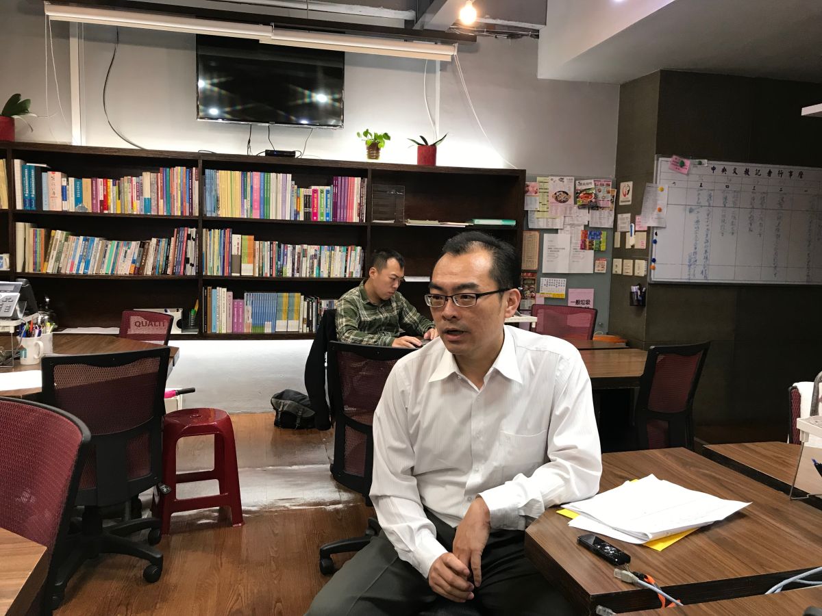 教育部技職司專委柯今尉表示，永達技術學院只有清算解散一條路可走，在時序上，公益董事想辦學也來不及。（圖／記者許維寧攝）