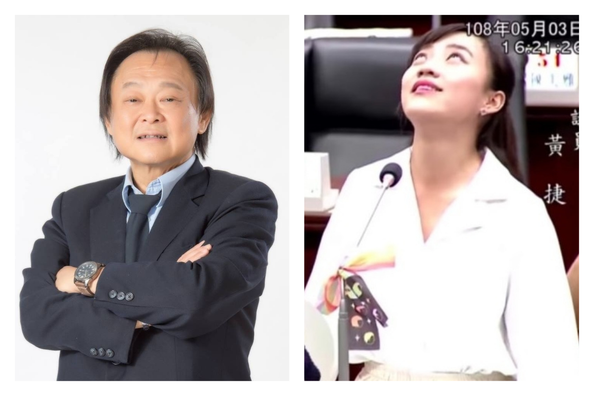 ▲邱毅表示，韓國瑜當年因為被王世堅質詢一戰成名，如今也可能因跳針質詢而走下神壇。（合成圖／翻攝自王世堅臉書,高雄市議員鳳山黃捷 Youtube）