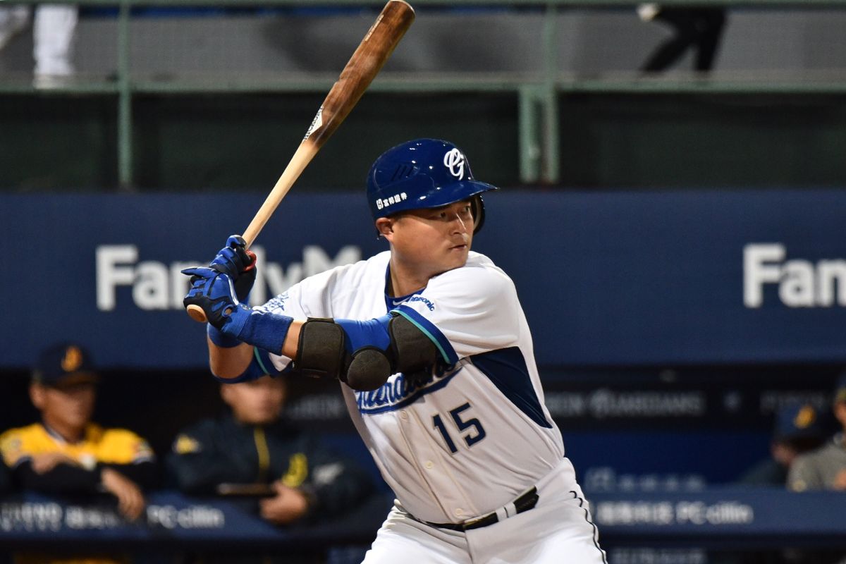 富邦悍將胡金龍。（圖／林柏年攝）