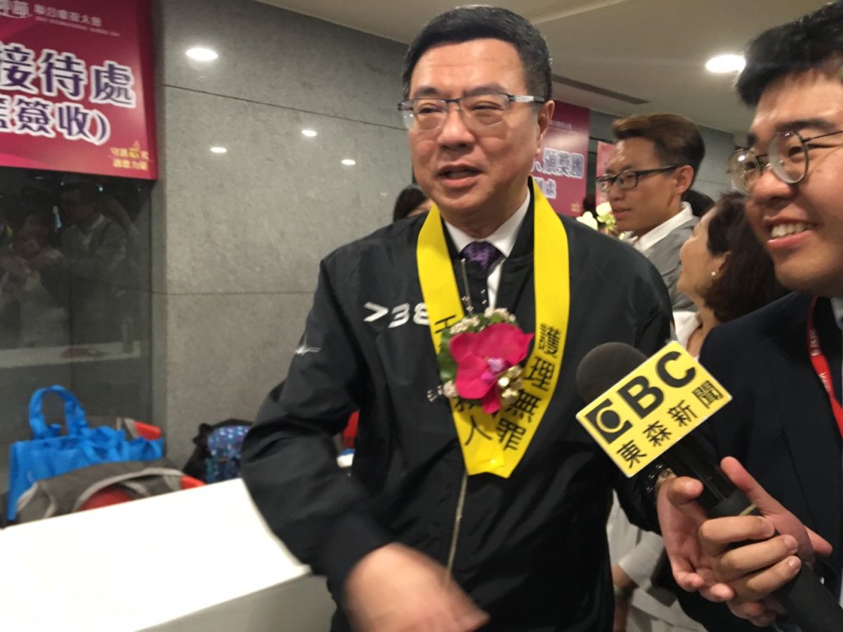 ▲前行政院長賴清德今晚將出訪日本，民進黨主席卓榮泰受訪表示，手機也可以納入協調方法。（圖／記者蔡琇惠攝，2019.05.08）