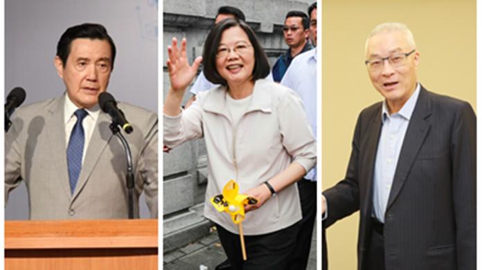 前總統馬英九、總統蔡英文、前副總統吳敦義。（圖 / NOWnews資料照）