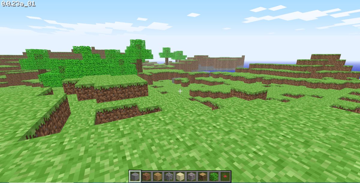 ▲2009年《Minecraft》第一個測試版現在可以透過瀏覽器直接玩。（圖／擷取自遊戲）
