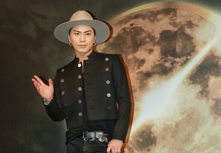 ▲登坂廣臣來台宣傳。（圖／記者陳雅蘭攝）